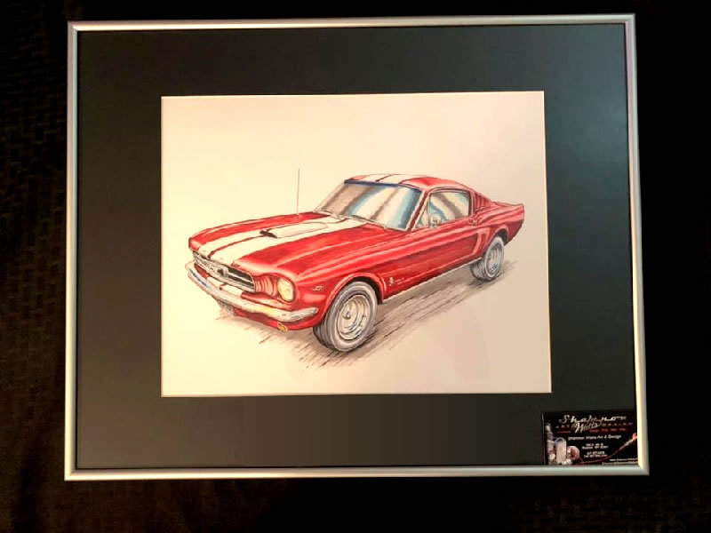 1965 Mustang Original Framed