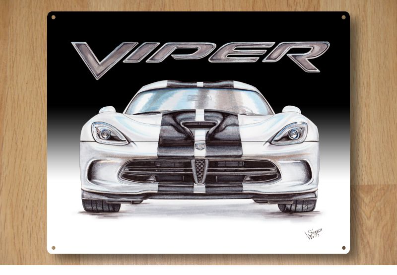 2015 Viper Metal Sign