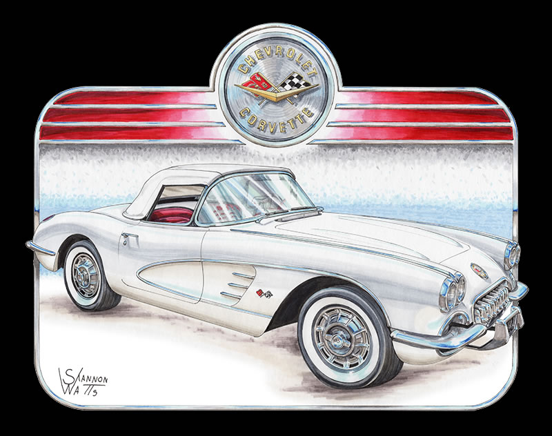 1959 Corvette Print