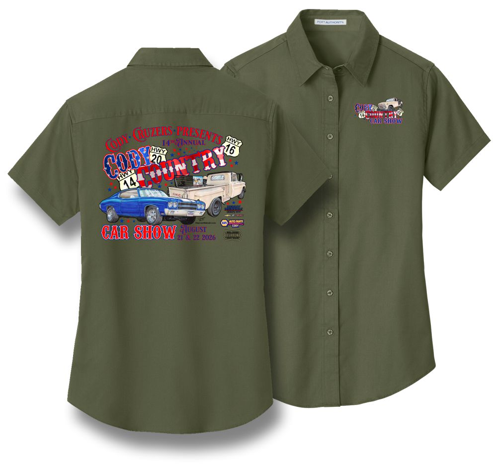 Cody Car Show Ladies Shop Shirt 2026