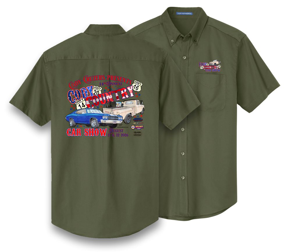 Cody Car Show Men's Shop Shirt 2026